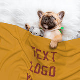 Custom Yellow Coral Red Pet Blanket