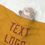 Custom Yellow Coral Red Pet Blanket