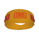 Custom Yellow Orange Red Sports headband