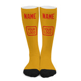Custom Yellow Orange Red Knee-High Sock