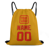 Custom Yellow Orange Red Drawstring Bag