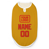 Custom Yellow Orange Red Pet Vest