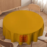 Custom Yellow Orange Red Round Table Cloth