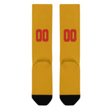 Custom Yellow Orange Red Knee-High Sock