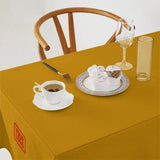 Custom Yellow Coral Red Square Table Cloth