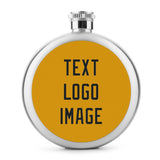 Custom Yellow Black Hip Flask