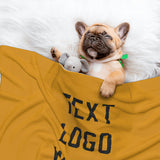 Custom Yellow Black Pet Blanket