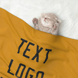 Custom Yellow Black Pet Blanket