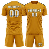 Custom Yellow Cream Soccer Jersey