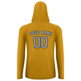 Custom Yellow Gray UV-Hoodie