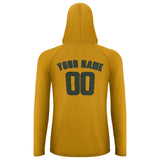 Custom Yellow Dark Green UV-Hoodie