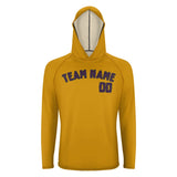 Custom Yellow Purple UV-Hoodie
