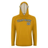 Custom Yellow Light Blue UV-Hoodie