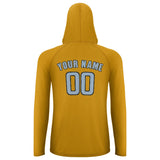 Custom Yellow Light Blue UV-Hoodie