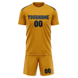 Custom Yellow Blue Soccer Jersey