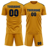 Custom Yellow Blue Soccer Jersey