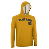 Custom Yellow Navy UV-Hoodie