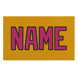 Custom Yellow Pink Beach Towel