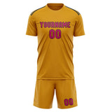 Custom Yellow Pink Soccer Jersey
