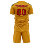 Custom Yellow Red Soccer Jersey