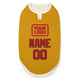 Custom Yellow Red Pet Vest