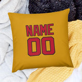 Custom Yellow Red Pillowcase