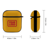 Custom Yellow Red AirPods Case