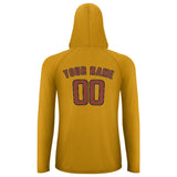 Custom Yellow Coral Red UV-Hoodie