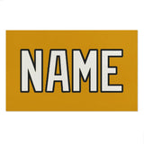 Custom Yellow White Beach Towel