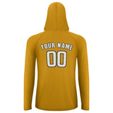 Custom Yellow White UV-Hoodie