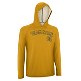 Custom Yellow Yellow UV-Hoodie