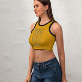 Custom Yellow Yellow Sleeveless Tank Top