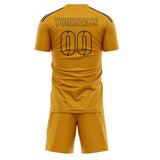 Custom Yellow Yellow Soccer Jersey