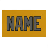 Custom Yellow Dark Grey Beach Towel