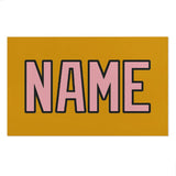 Custom Yellow Light Pink Beach Towel