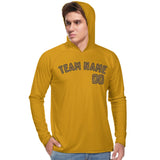 Custom Yellow Khaki UV-Hoodie