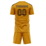Custom Yellow Khaki Soccer Jersey