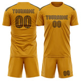 Custom Yellow Khaki Soccer Jersey