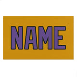 Custom Yellow Light Purple Beach Towel