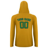 Custom Yellow Emerald Green UV-Hoodie