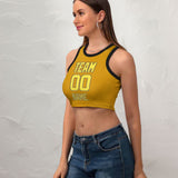 Custom Yellow Light Yellow Sleeveless Tank Top