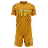 Custom Yellow Light Yellow Soccer Jersey
