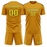 Custom Yellow Light Yellow Soccer Jersey