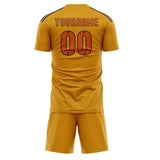 Custom Yellow Orange Soccer Jersey