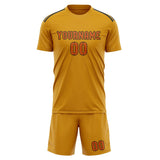 Custom Yellow Orange Soccer Jersey