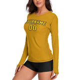 Custom Yellow Gold Women's Long-Sleeve Shirt