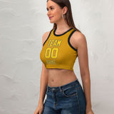 Custom Yellow Gold Sleeveless Tank Top