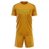 Custom Yellow Gold Soccer Jersey
