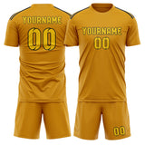 Custom Yellow Gold Soccer Jersey