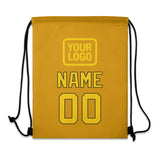 Custom Yellow Gold Drawstring Bag